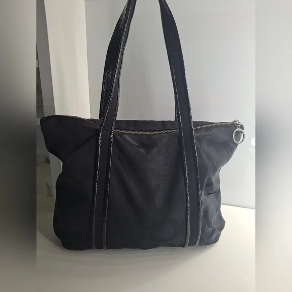 Coach Poppy Op Art Jacquard Signature Shoulder Bag 13826 EUC - Picture 2 of 8